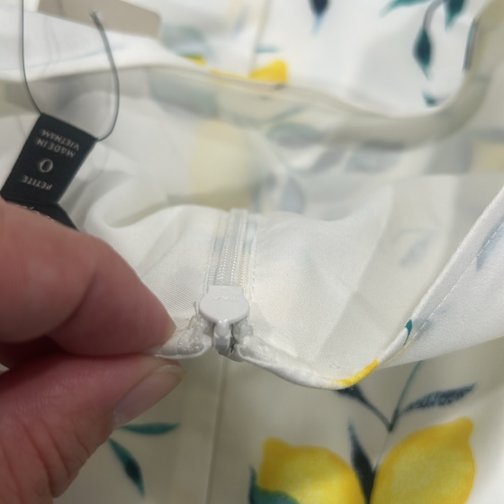 Banana Republic Yellow Lemon Print Mini Dress - Picture 7 of 9